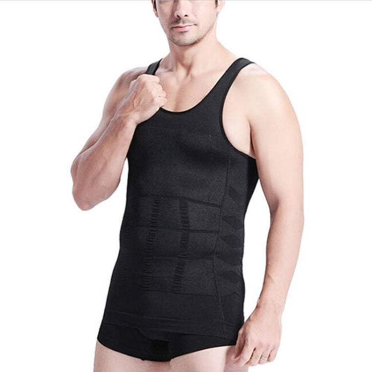 3件套 男士瘦身塑形背心內衣，S, L, M, XL, XXL