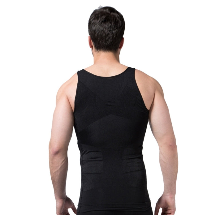 3件套 男士瘦身塑形背心內衣，S, L, M, XL, XXL