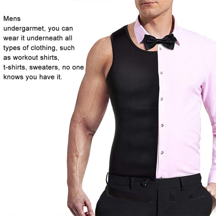 3件套 男士瘦身塑形背心內衣，S, L, M, XL, XXL