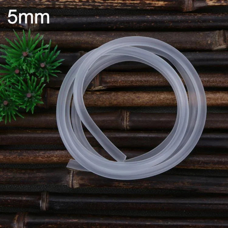 4x6mm Soft Silicone Oxygen Pump Hose for Air Bubble Stone Professional Aquarium Fish Tank Pond Air Pump Filter Aeration Tube, 5m, 10m