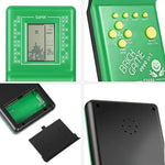 經典俄羅斯方塊積木遊戲掌上遊戲機，內建 7 種遊戲，隨機顏色出貨，積木遊戲掌上遊戲機