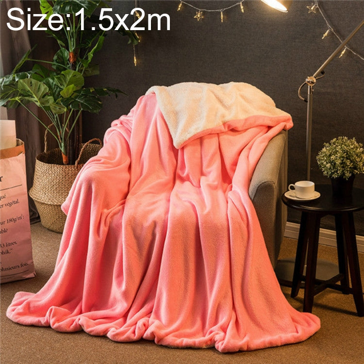 冬季沙發毯雙層加厚羊絨珊瑚絨辦公午休毯，1.5x2m，2x2.3m