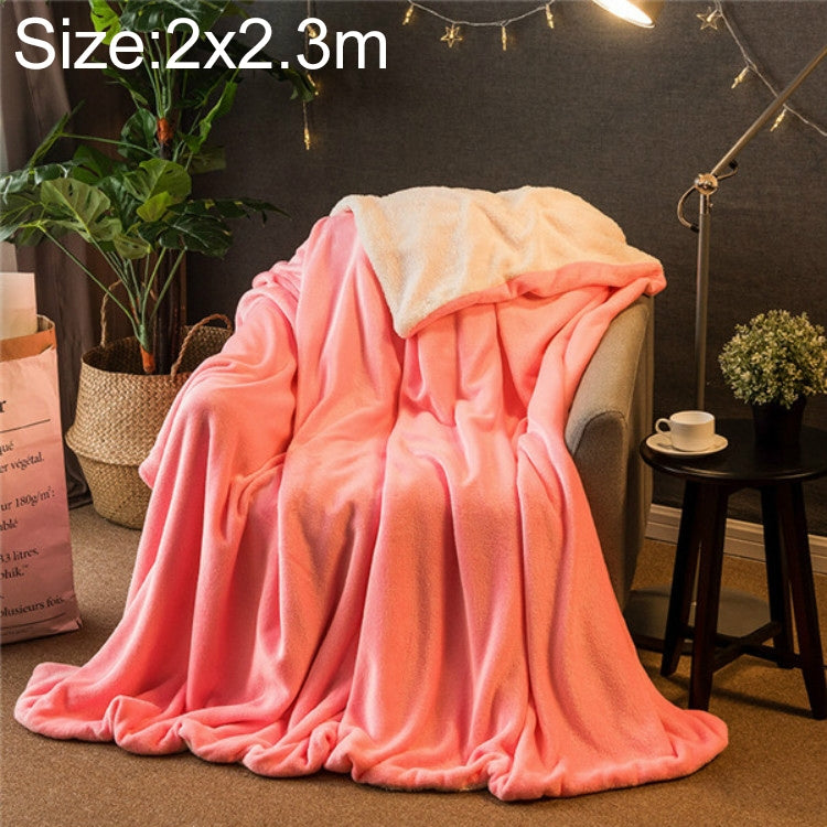 冬季沙發毯雙層加厚羊絨珊瑚絨辦公午休毯，1.5x2m，2x2.3m