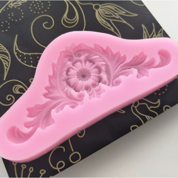 2件套復古浮雕翻糖矽膠模具 法庭蕾絲花藤 DOY烘焙蛋糕工具，蕾絲花藤（粉色），蕾絲花藤（灰色）