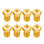 8 個 Bugatti 3D 列印機配件 E3D-V5 V6 噴嘴 M6 螺紋耗材熱噴嘴，1.75/0.2mm，1.75/0.25mm，1.75/0.3mm，1.75/0.35mm，1.75/0.4mm，1.75/0.5mm，1.75/0.6mm，1.75/0.8mm，1.75/1.0mm，3/0.2mm，3/0.3mm，3/0.4mm，3/0.5mm，3/0.6mm，3/0.8mm