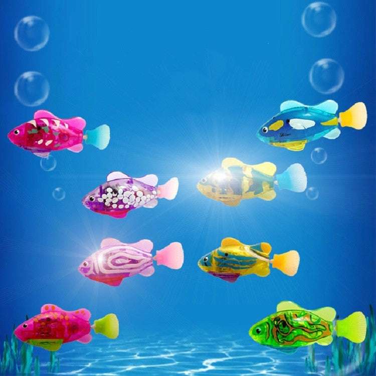 8 合 1 模擬電動魚嬰兒淋浴玩具，具游泳及燈光功能，模擬電動魚
