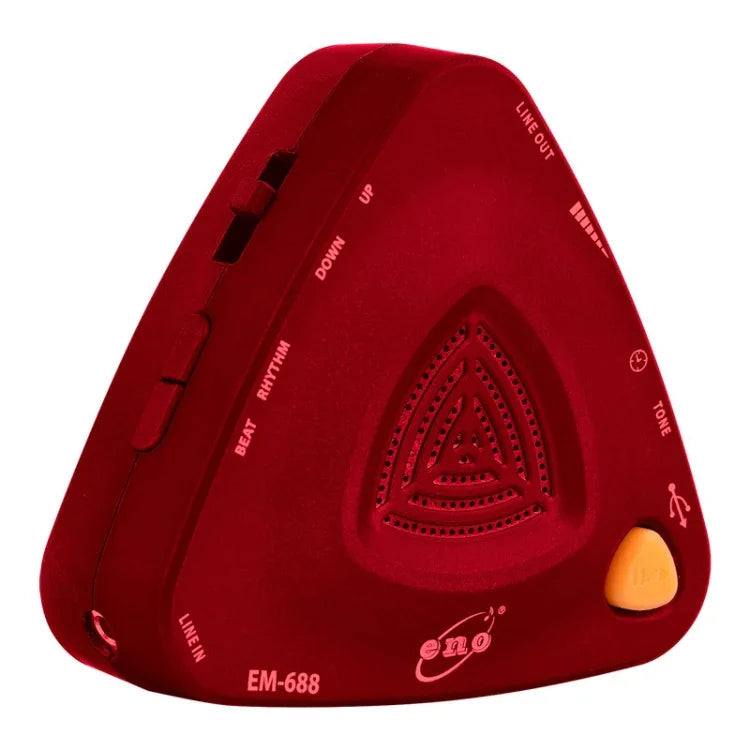 ENO EM-688 電子人聲可充電節拍器，適用於鋼琴／吉他／鼓／古箏／小提琴，EM-688（黑色）、EM-688（紅色）、EM-688（藍色）