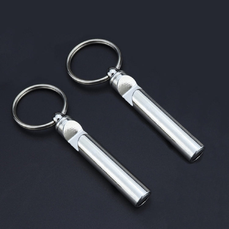 2件套金屬哨子開瓶器鑰匙圈 創意多功能鑰匙扣吊飾，金色，銀色
