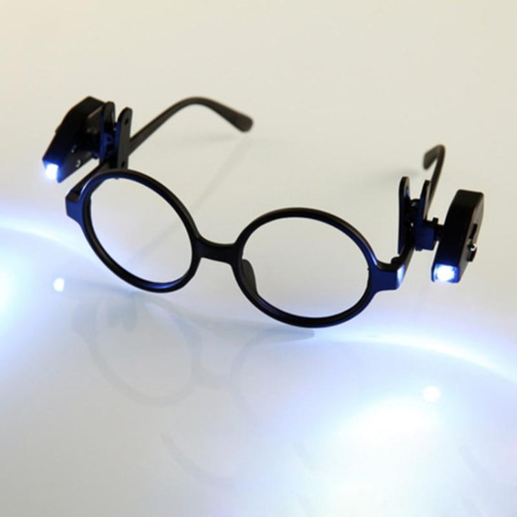 迷你 LED 手電筒 可調節眼鏡夾燈 閱讀燈