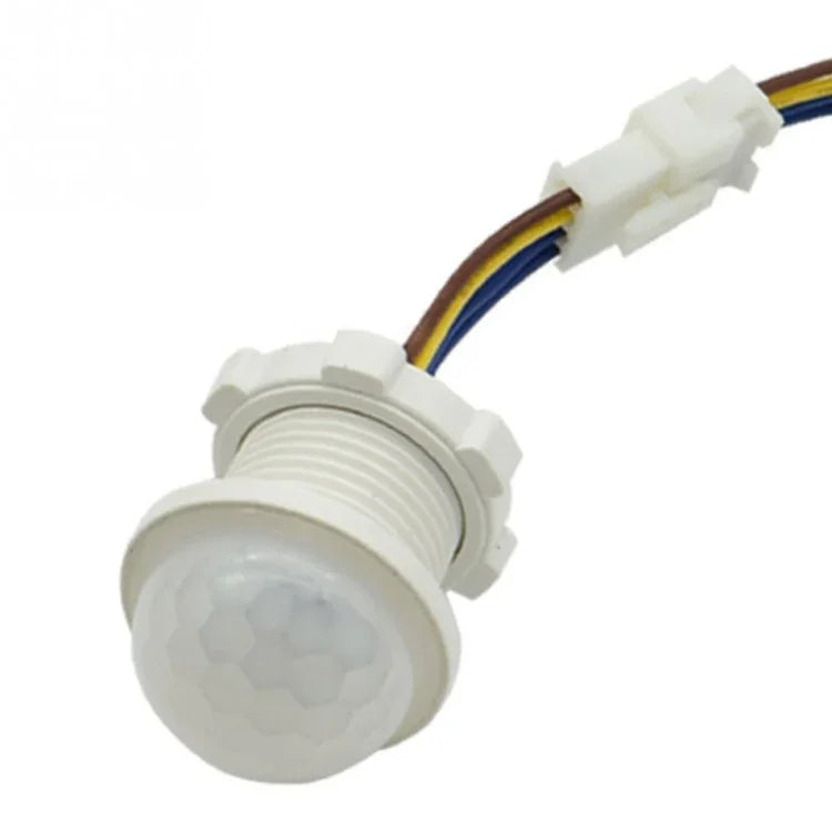 室內外紅外線光動作感應時間延遲PIR開關LED靈敏夜燈，交流220V