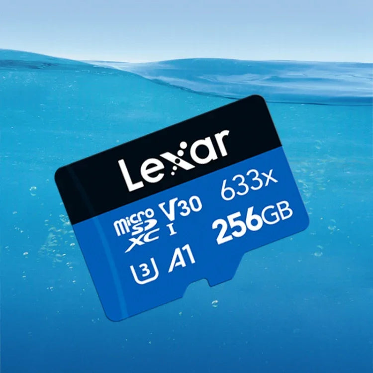 Lexar 633x 256GB高速手機相機記憶TF卡 切換擴充行車記錄器專用儲存快閃記憶卡，256GB