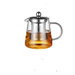 大容量耐熱玻璃茶壺茶具配不鏽鋼過濾器，功夫茶用，450ML、550ML、750ML、950ML