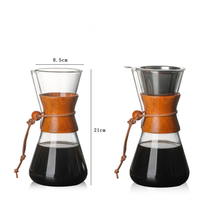 耐熱玻璃咖啡壺，方便手工製作壺，600ml 咖啡壺，600ml 咖啡壺附濾網