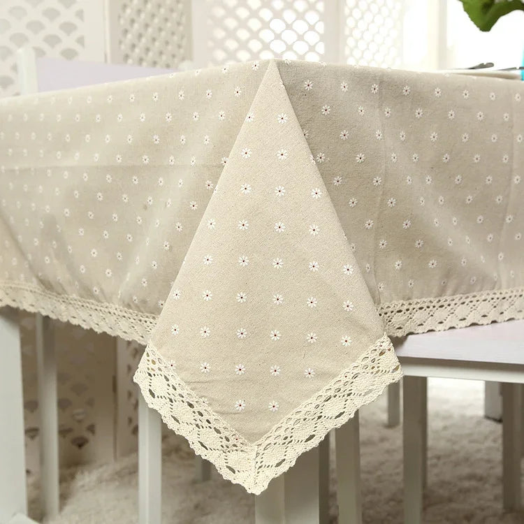 蕾絲桌布咖啡桌多功能蓋巾，90x90cm，90x140cm，140x140cm，140x180cm，140x200cm，140x220cm