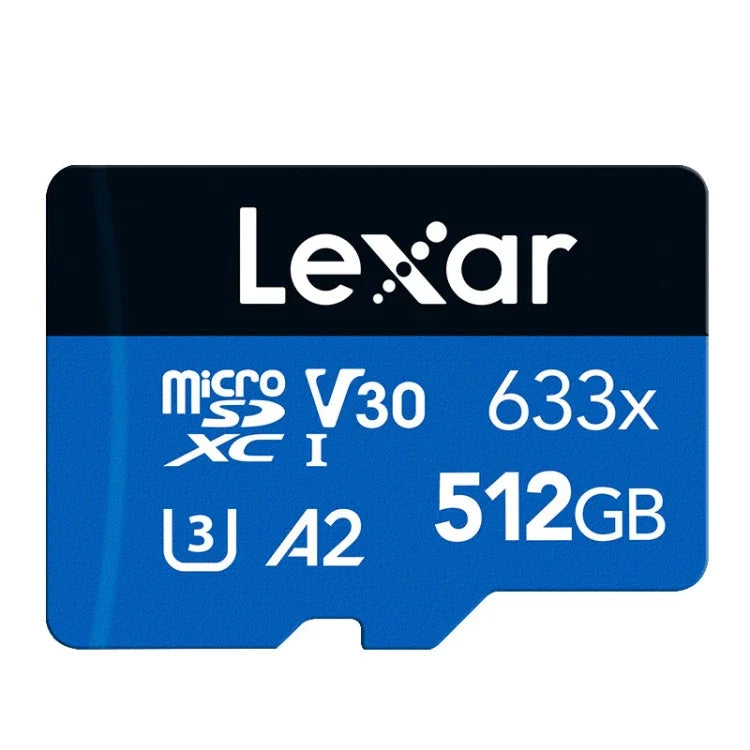 Lexar 633x 512GB高速快閃記憶卡 運動相機手機TF車用行車記錄器記憶卡，512GB