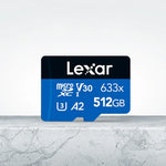 Lexar 633x 512GB高速快閃記憶卡 運動相機手機TF車用行車記錄器記憶卡，512GB