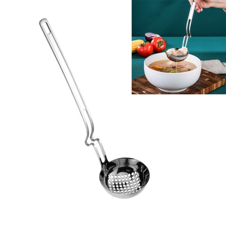 不鏽鋼火鍋掛壁湯匙創意釣魚湯匙粥匙，湯匙，濾湯勺