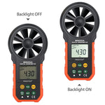 PEAKMETER High-precision Digital Display Wind Speed Air Volume Measuring Instrument, MS6252A Wind Speed, Air Volume, MS6252B Temperature, Humidity, USB