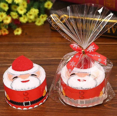 聖誕創意蛋糕毛巾禮物洗臉巾聖誕可愛毛巾禮品