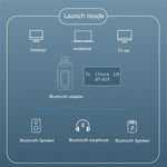 二合一藍牙 5.0 轉接器 USB 免驅動無線音頻發射接收器 含 LCD 顯示