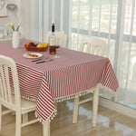 布棉餐桌布裝飾布，60x90cm，100x140cm，140x140cm，140x180cm，140x200cm，140x220cm，70x70cm
