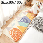 卡通家用沙發條紋地毯臥室床邊羊絨防滑墊，40×120 cm，60×160 cm，60×180 cm
