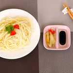 10件套廚房配件2合1調味醬料碟小麥稈沙拉碟碗