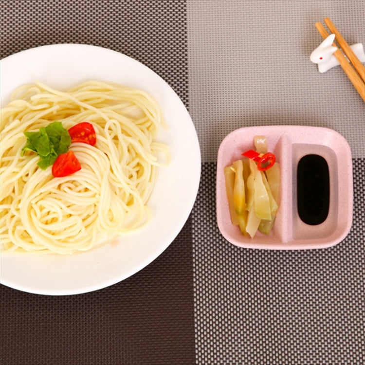 10件套廚房配件2合1調味醬料碟小麥稈沙拉碟碗