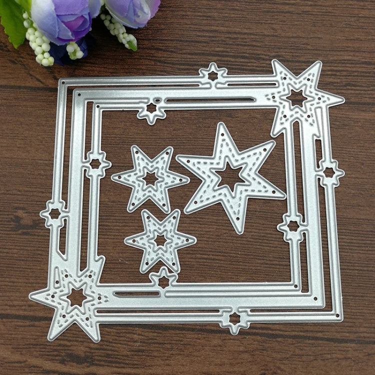 五角星邊框切割刀模剪貼簿DIY材料，五角星邊框形狀