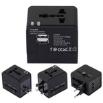 5V 2.1A 雙USB電源插座充電器適配器，英規/歐規/美規/澳規插頭，5V 2.1A