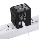 5V 2.1A 雙USB電源插座充電器適配器，英規/歐規/美規/澳規插頭，5V 2.1A