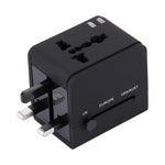 5V 2.1A 雙USB電源插座充電器適配器，英規/歐規/美規/澳規插頭，5V 2.1A