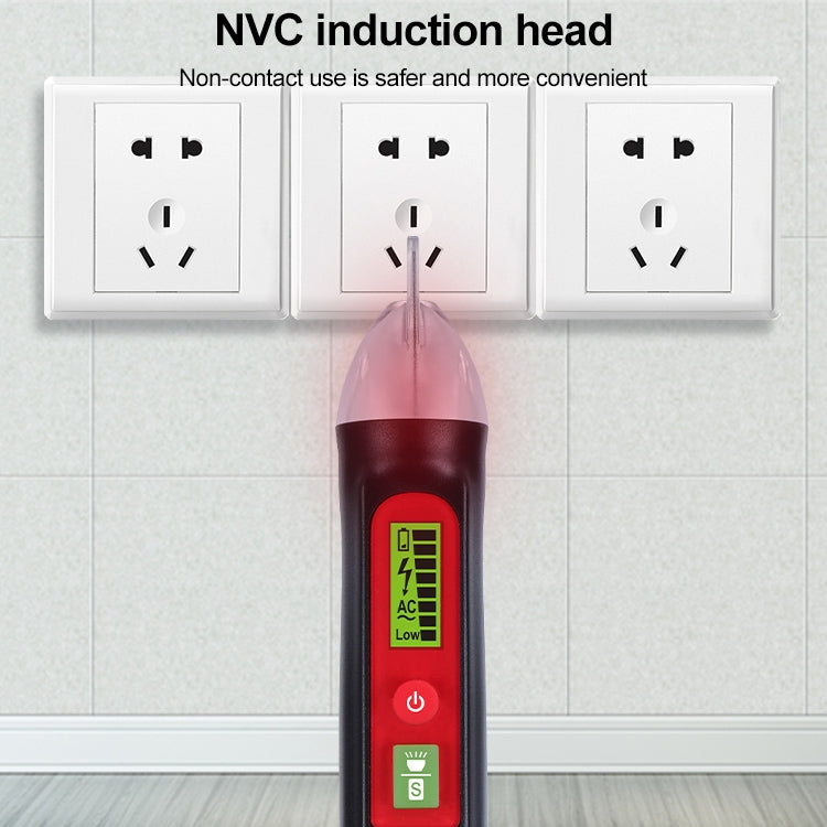 WINTACT WT3010 LED交流電壓測試筆非接觸式檢測器 12-1000V交流電壓檢測器，WINTACT WT3010