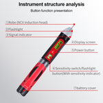 WINTACT WT3010 LED交流電壓測試筆非接觸式檢測器 12-1000V交流電壓檢測器，WINTACT WT3010