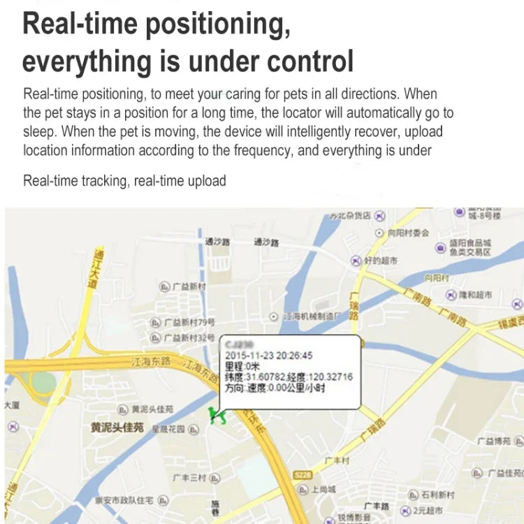 Z8-A 迷你寵物智慧穿戴 GPS 寵物定位追蹤裝置