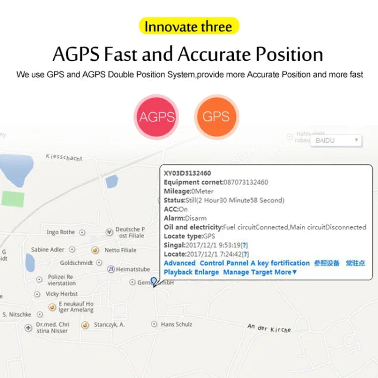 TK108 2G 2PIN 即時車輛卡車追蹤 GSM GPRS GPS 追蹤器，支援 AGPS，2PIN