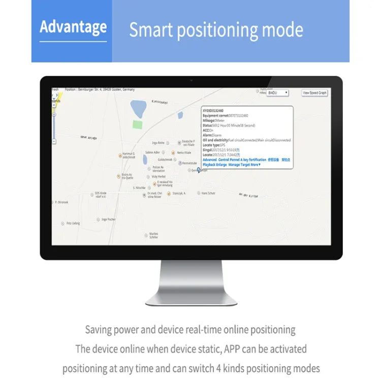 TK202A 2G 車輛卡車追蹤 GSM GPRS GPS 追蹤器 支援 AGPS，電池容量：6500mAh，2G 6500mAh