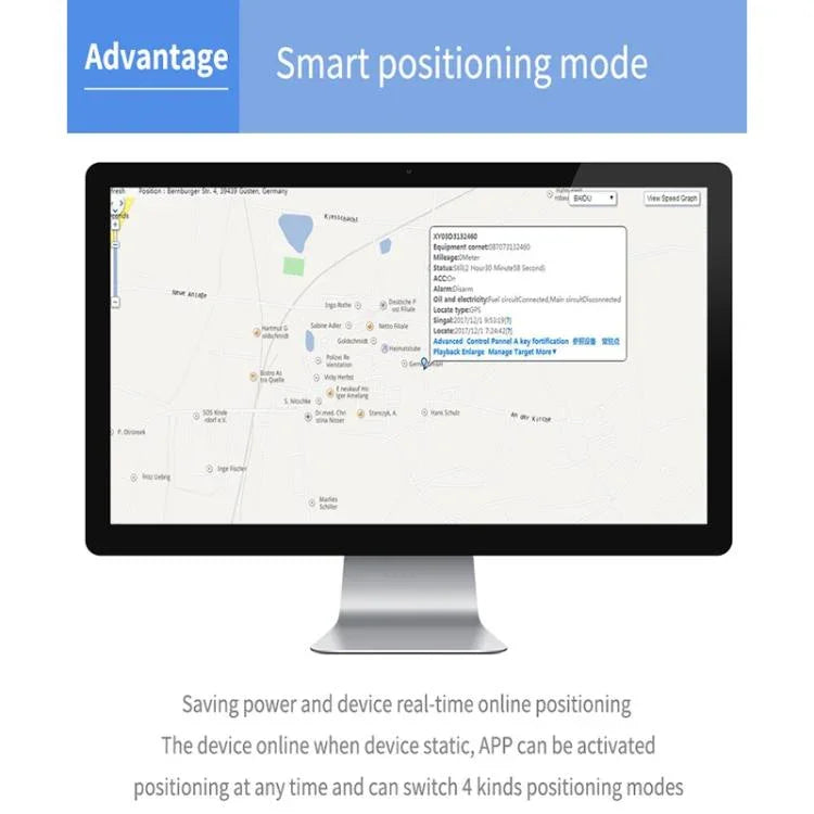 TK202A 4G 車用卡車車輛追蹤 GSM GPRS GPS 追蹤器 支援 AGPS，電池容量：6500mAh，4G 6500mAh