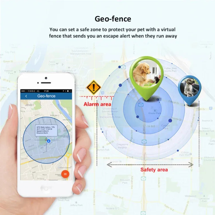 TK-909 GPS / GPRS / GSM 寵物定位器 寵物項圈即時追蹤裝置，TK-909