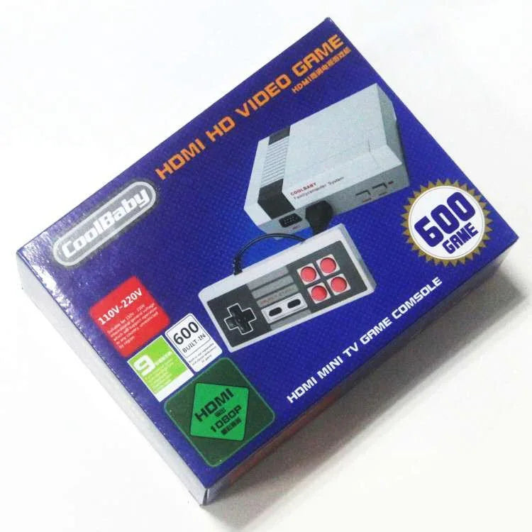 復古經典電視迷你 HDMI 高清遊戲主機，內建 600 款遊戲，歐規插頭，600 款遊戲（歐規插頭），600 款遊戲（美規插頭）