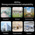 K9 Pro 免持非接觸人體光敏距離感應溫度計 + 1000ml 自動非接觸液體皂分配器帶底座安裝，K9 Pro