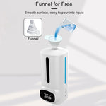 K9 Pro Plus免接觸體溫計 + 1000ml自動免接觸液體皂液器含底座安裝，15語言語音播報，K9 Pro Plus