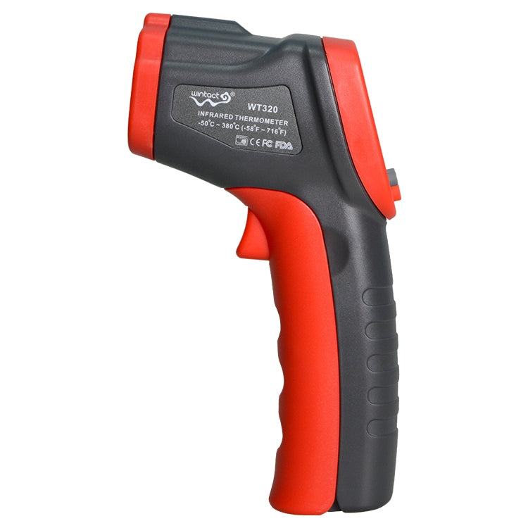 Wintact WT320 -50°C~380°C 手持便攜戶外非接觸式數位紅外線溫度計，WT320