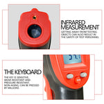 Wintact WT320 -50°C~380°C 手持便攜戶外非接觸式數位紅外線溫度計，WT320