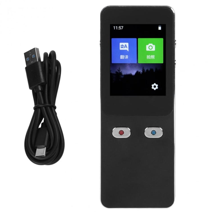 T9+ 便攜式 WIFI 智慧語音翻譯器 智慧商務旅行即時 AI 翻譯機 27 種語言翻譯，T9+ 黑色