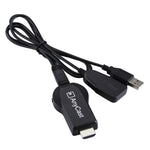 M2 Plus 無線 WiFi 顯示接收器，支援 Airplay Miracast DLNA 1080P HDMI 電視棒，適用於 iPhone、三星及其他安卓智能手機，M2 Plus