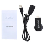 M2 Plus 無線 WiFi 顯示接收器，支援 Airplay Miracast DLNA 1080P HDMI 電視棒，適用於 iPhone、三星及其他安卓智能手機，M2 Plus