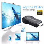 M2 Plus 無線 WiFi 顯示接收器，支援 Airplay Miracast DLNA 1080P HDMI 電視棒，適用於 iPhone、三星及其他安卓智能手機，M2 Plus
