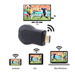 M4 Plus 無線 WiFi 顯示接收器，支援 Airplay Miracast DLNA 1080P HDMI 電視棒，適用於 iPhone、三星及其他安卓智能手機，M4 Plus