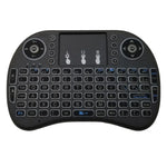 支援語言：義大利語 i8 空中滑鼠無線背光鍵盤，含觸控板，適用 Android TV Box、智慧電視、PC 平板、Xbox360、PS3、HTPC/IPTV，義大利語